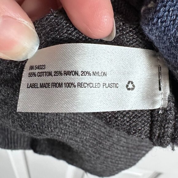 Gap Kids Boy's Large Sz 10 Gray & Blue Argyle V-neck Sweater Preppy Academia - Picture 5 of 7